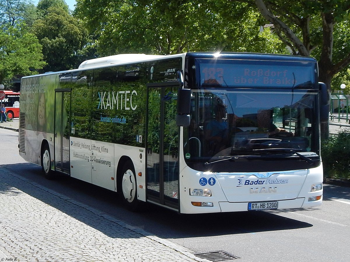 MAN Lion's City von Bader Reisen aus Deutschland in Nürtingen am 20.06.2018