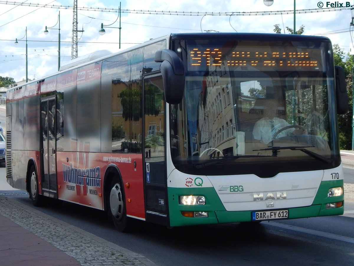 MAN Lion's City der Barnimer Busgesellschaft in Eberswalde.