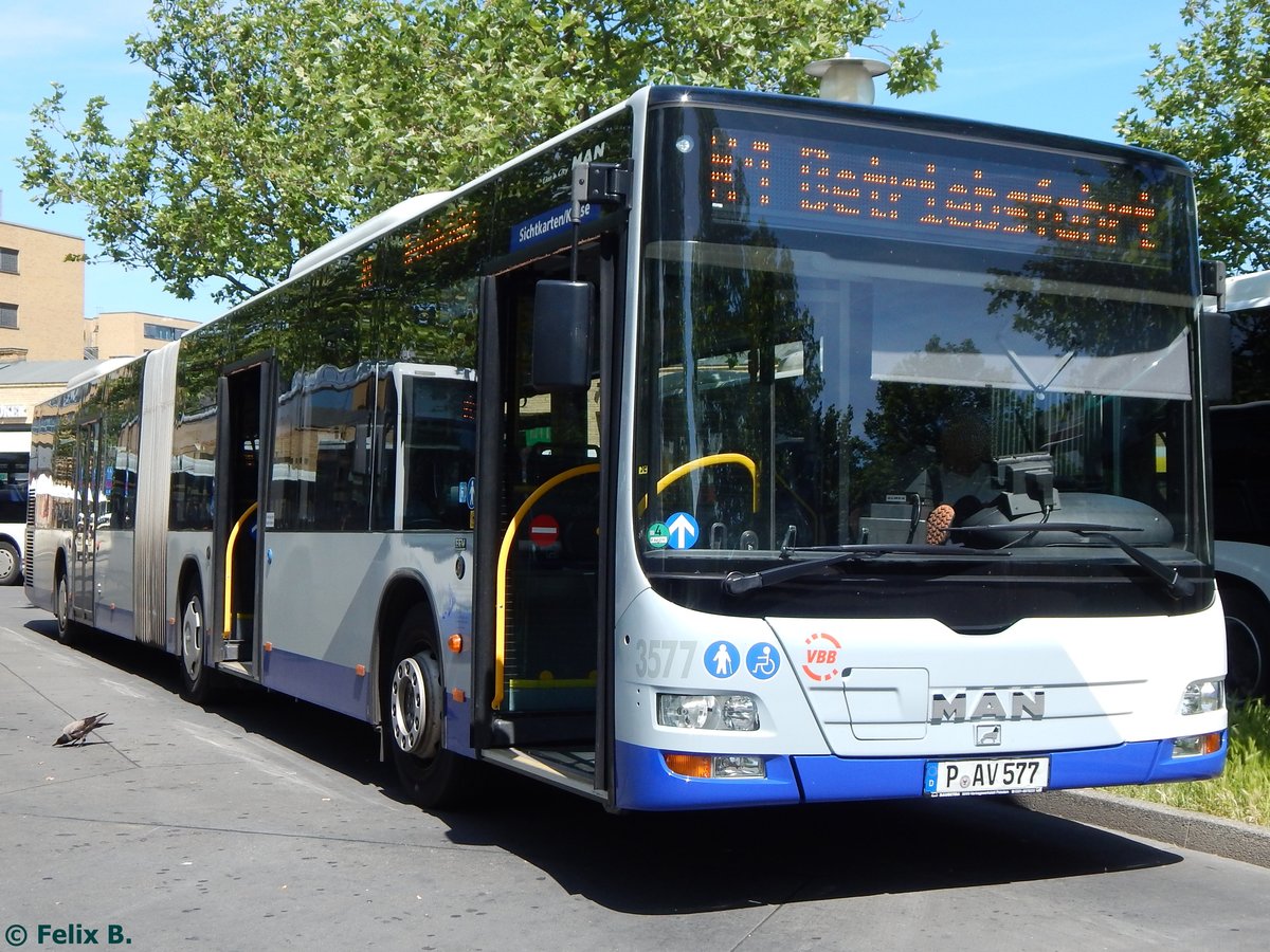 MAN Lion's City der Beelitzer Verkehrs- und Servicegesellschaft mbH in Potsdam.