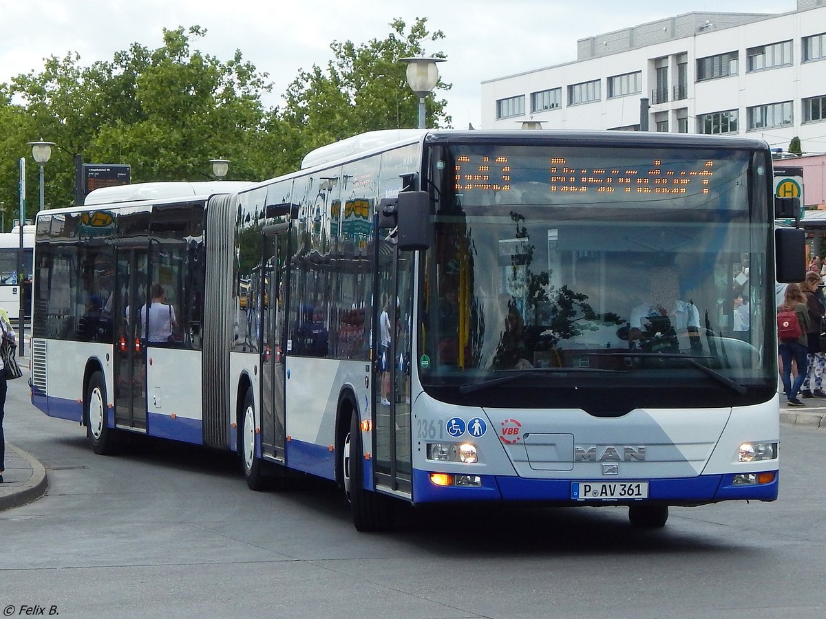 MAN Lion's City der Beelitzer Verkehrs- und Servicegesellschaft mbH in Potsdam.