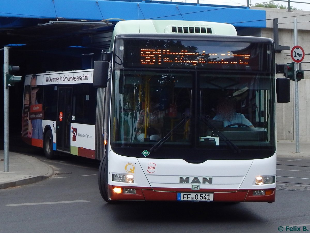 MAN Lion's City CNG der Stadtverkehrsgesellschaft mbH Frankfurt Oder in Frankfurt.