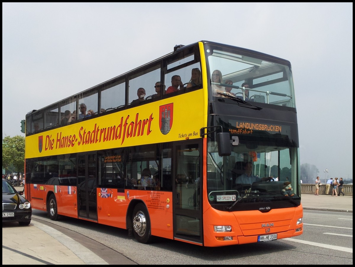 MAN Lion's City DD/Burillo von Sightseeing Hamburg in Hamburg.