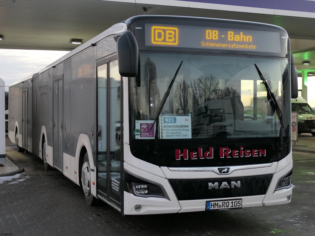 MAN Lion's City EfficientHybrid von Held-Reisen aus Deutschland in Altentreptow.