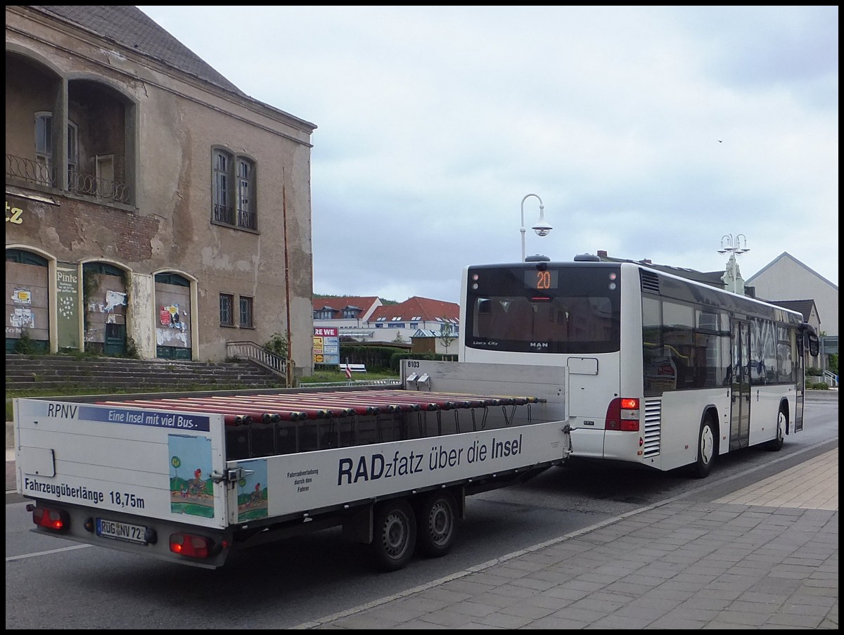 MAN Lion's City LE  vom Reisedienst Teske aus Deutschland in Sassnitz.