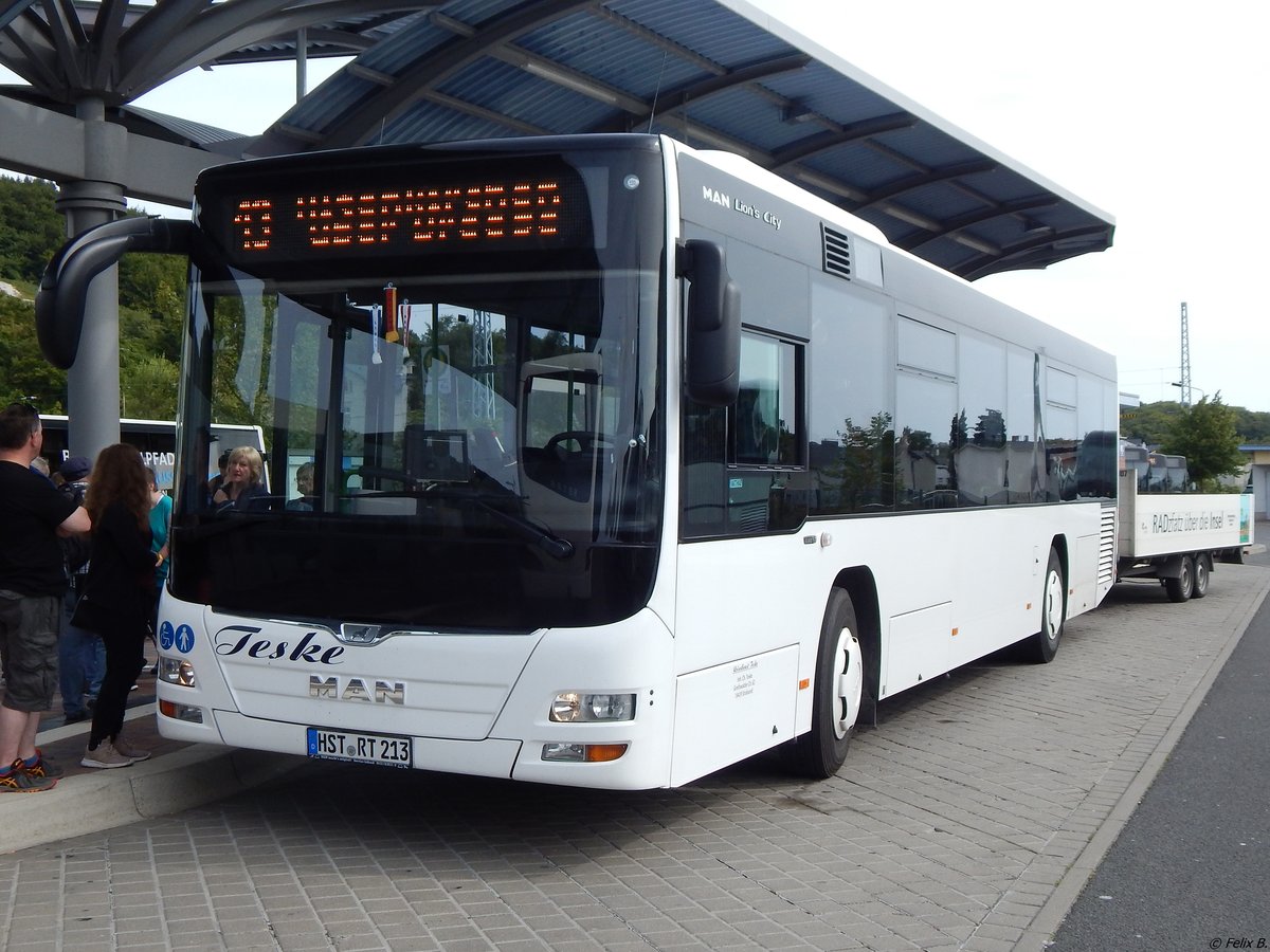 MAN Lion's City LE Ü vom Reisedienst Teske aus Deutschland in Sassnitz. 