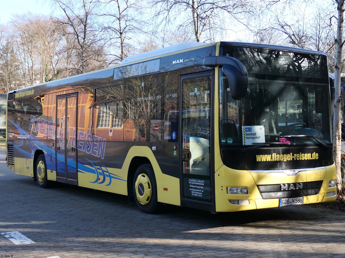 MAN Lion's City LE Ü von Flaegel Reisen aus Deutschland in Heringsdorf. 