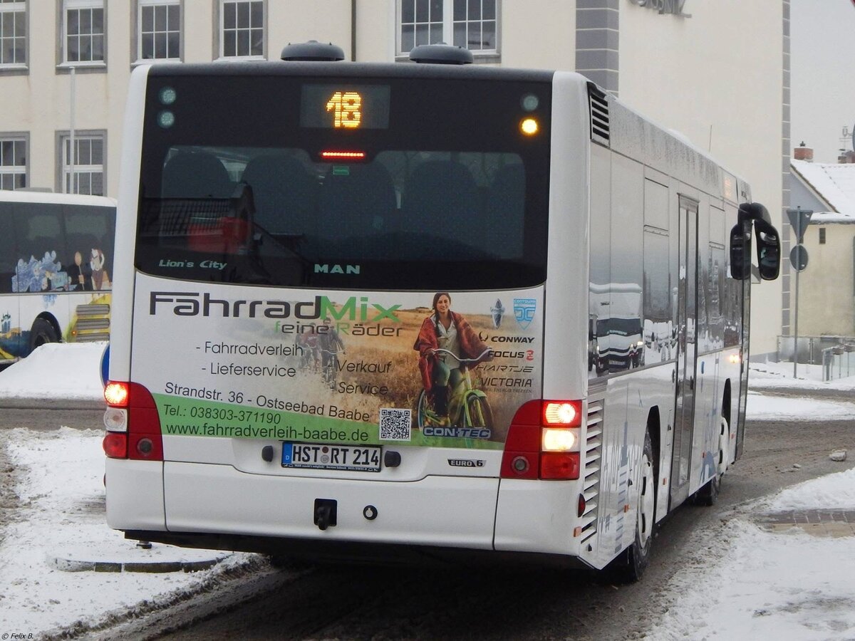 MAN Lion's City LE Ü vom Reisedienst Teske aus Deutschland in Sassnitz.