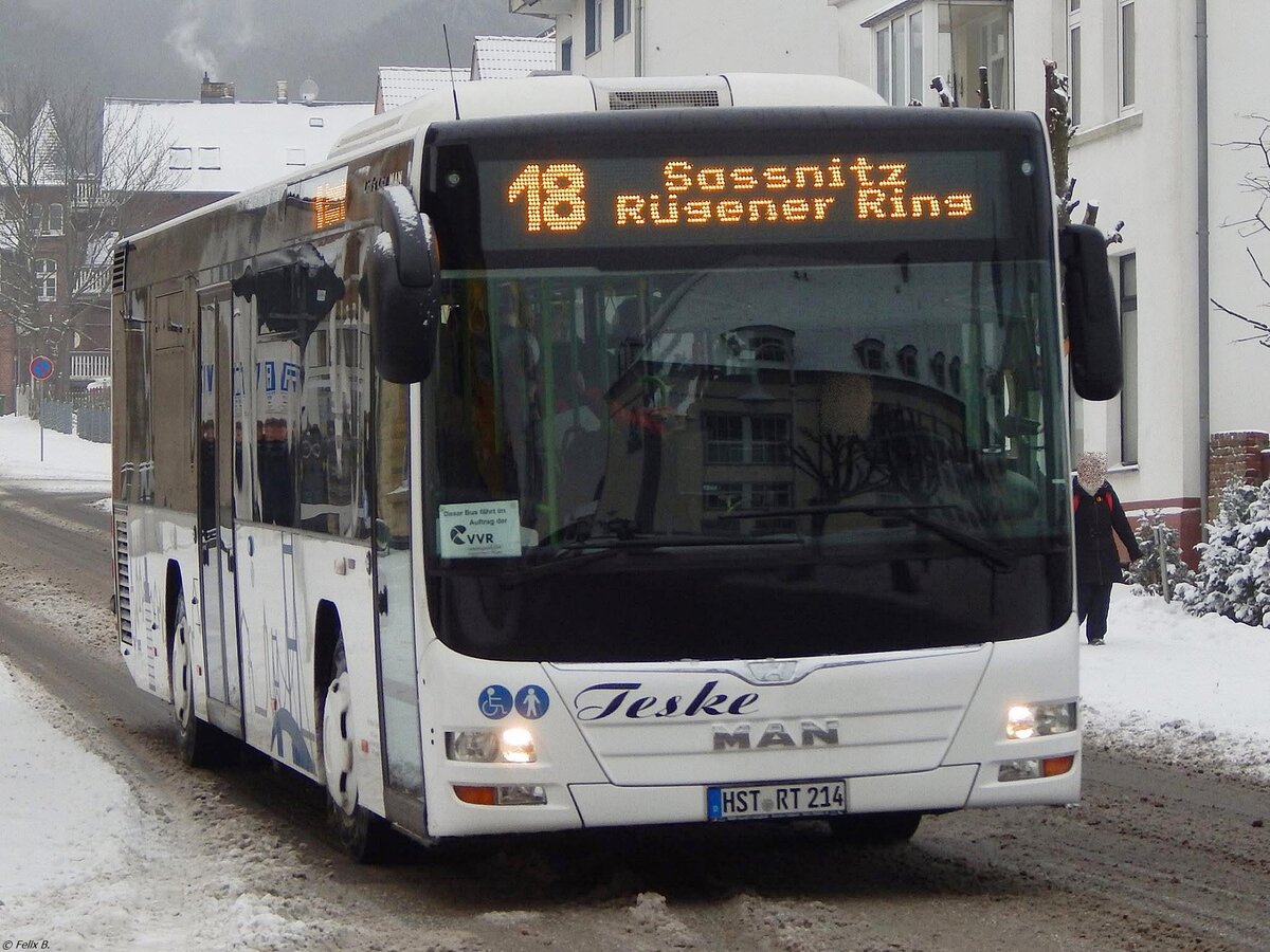 MAN Lion's City LE Ü vom Reisedienst Teske aus Deutschland in Sassnitz.