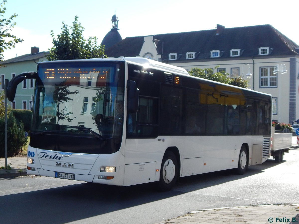 MAN Lion's City vom Reiseienst Teske aus Deutschland in Sassnitz. 