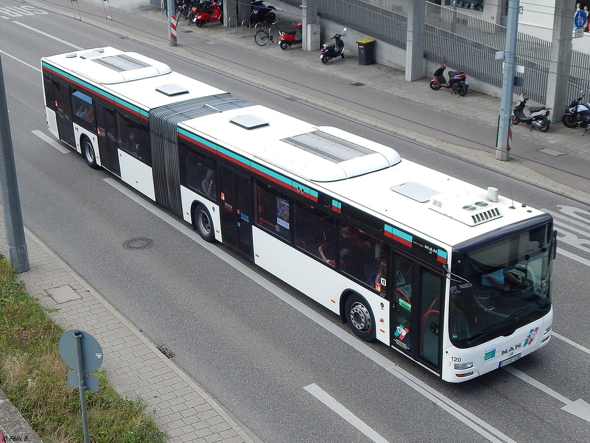 MAN Lion's City der Städtischer Verkehrsbetrieb Esslingen in Esslingen.