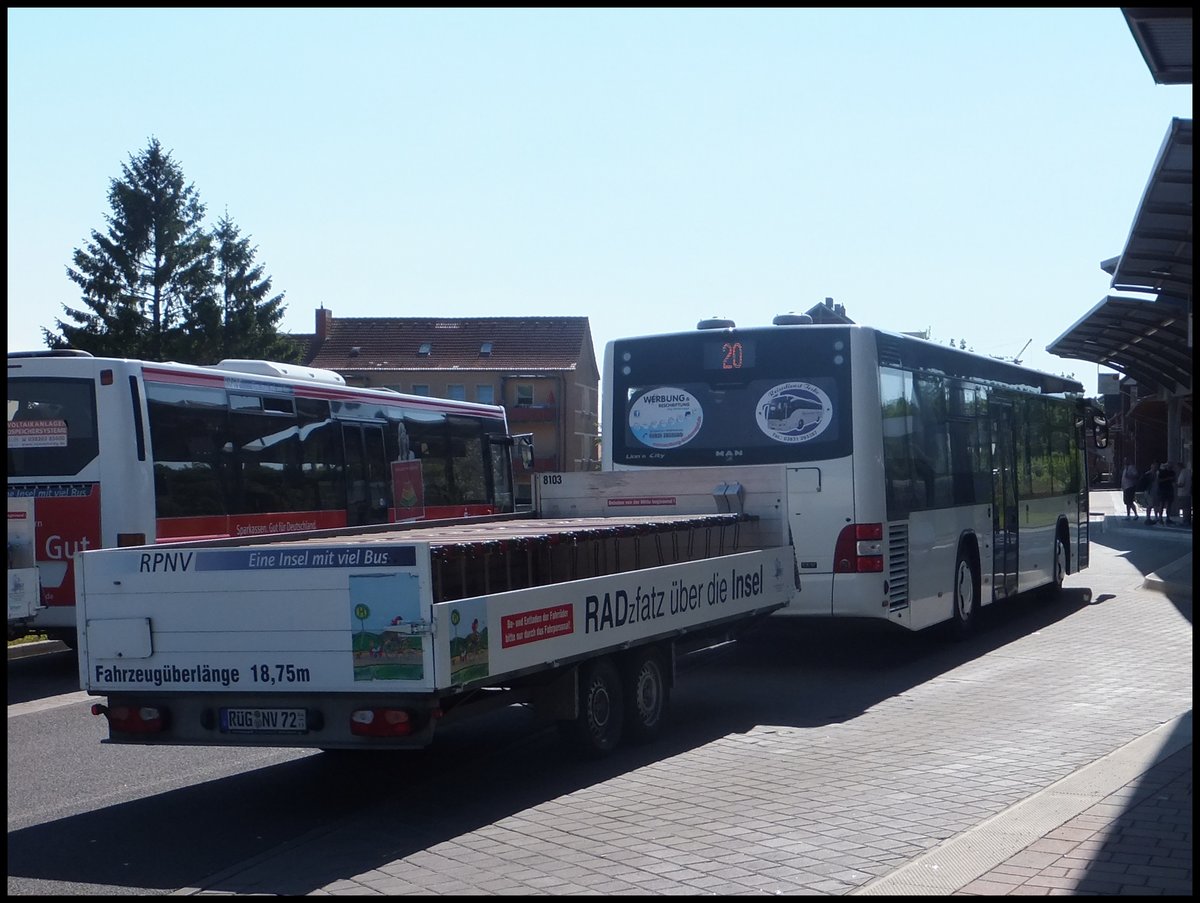 MAN Lion's City Ü LE vom Reisedienst Teske aus Deutschland in Sassnitz.