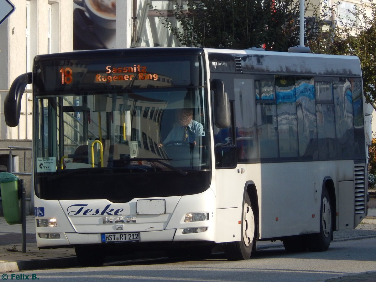 MAN Lion's City Ü LE vom Reisedienst Teske aus Deutschland in Sassnitz.