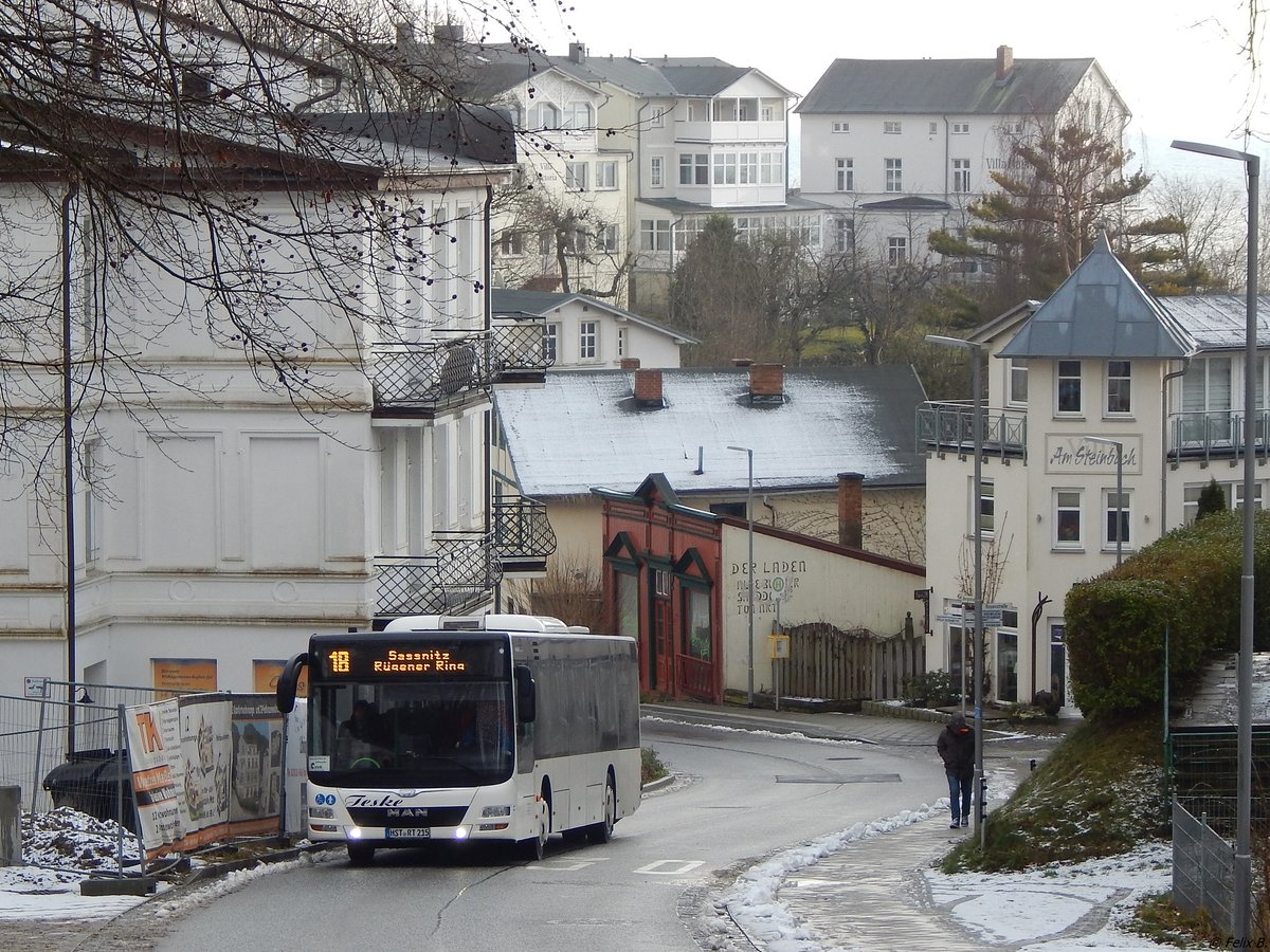 MAN Lion's City Ü vom Reisedienst Teske aus Deutschland in Sassnitz.