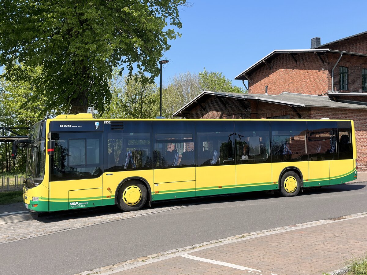 MAN Lion's City der Verkehrsgesellschaft Ludwigslust-Parchim mbH in Plau am See. 