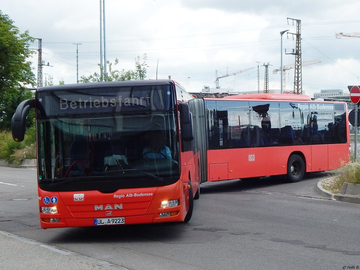 MAN Lion's City von ZugBus Regionalverkehr Alb-Bodensee in Ulm.