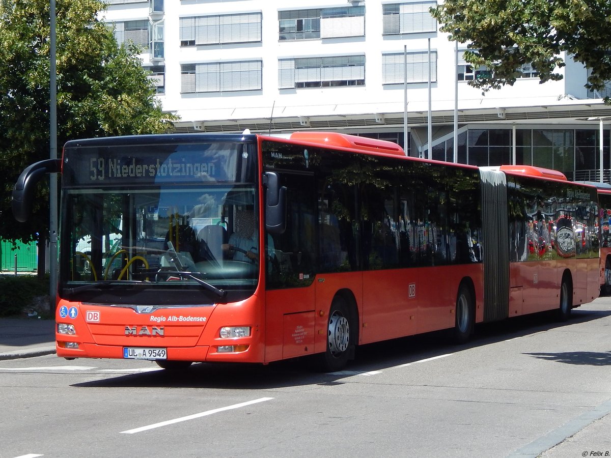 MAN Lion's City von ZugBus Regionalverkehr Alb-Bodensee in Ulm.