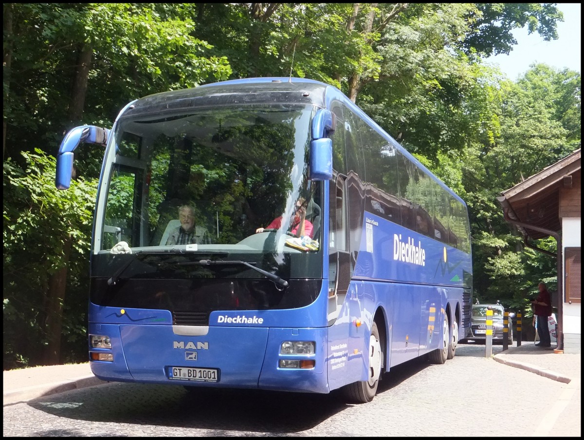 MAN Lion's Coach von Dieckhake aus Deutschland bei der Wartburg.