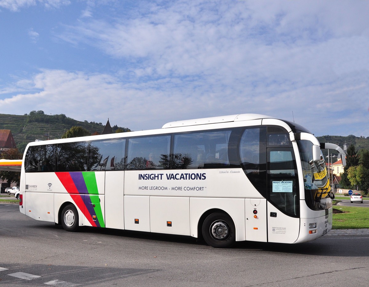 MAN Lions Coach von der ERDA Touristik aus der BRD am 30.9.2014 in Krems.