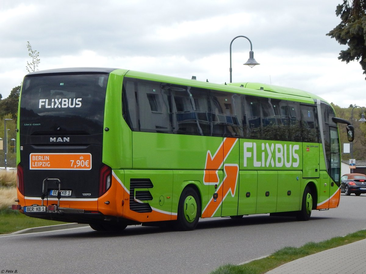 MAN Lion's Coach von FlixBus/Karsten Brust aus Deutschland in Binz. 