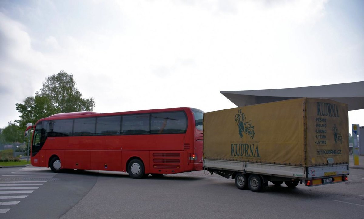 MAN Lion`s Coach von GRANDE S.R.O. aus der CZ in Krems.