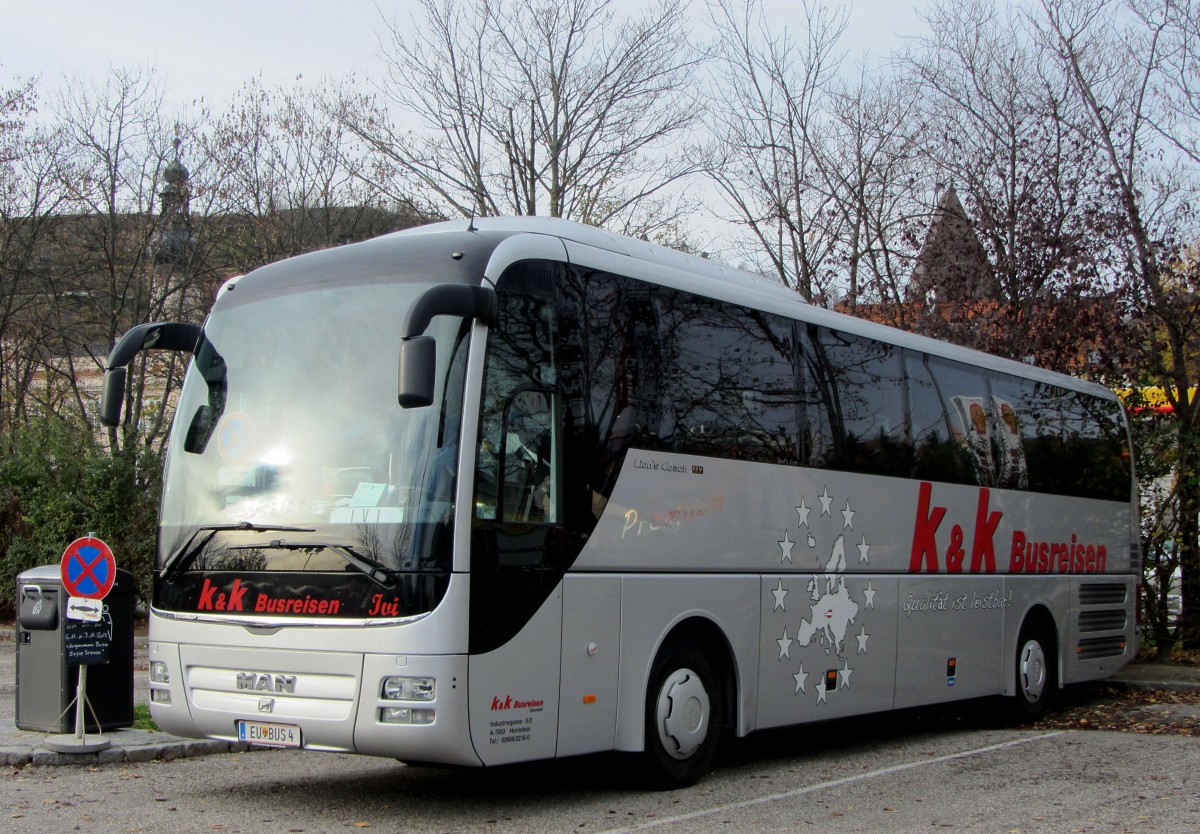 MAN Lions Coach von K & K Busreisen/sterreich im November 2013 in Krems.