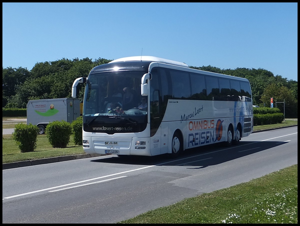 MAN Lion's Coach von Losert-Reisen aus Deutschland in Sassnitz.