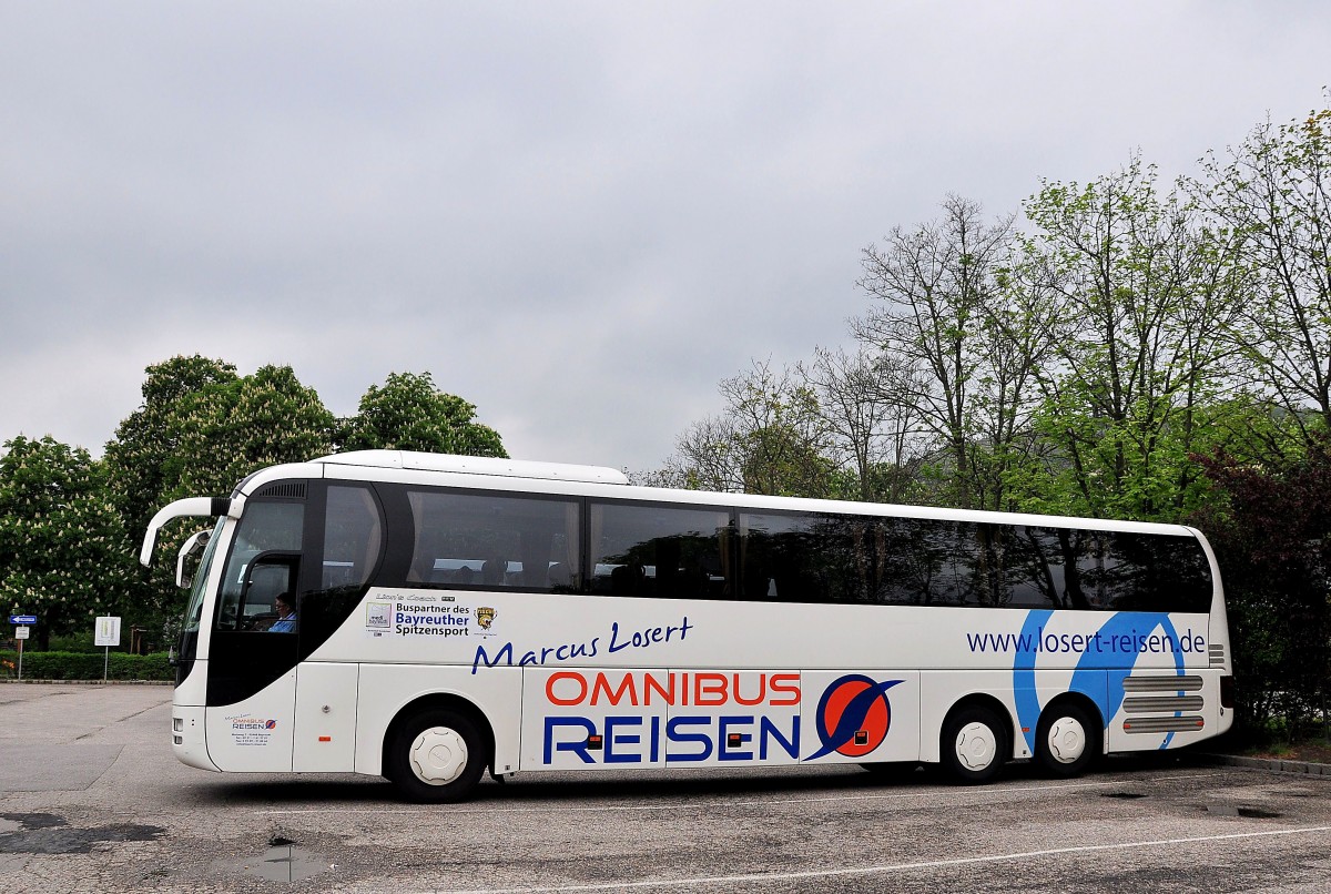 MAN Lions Coach von Martin Losert Busreisen aus der BRD am am 3.5.2015 in Krems.