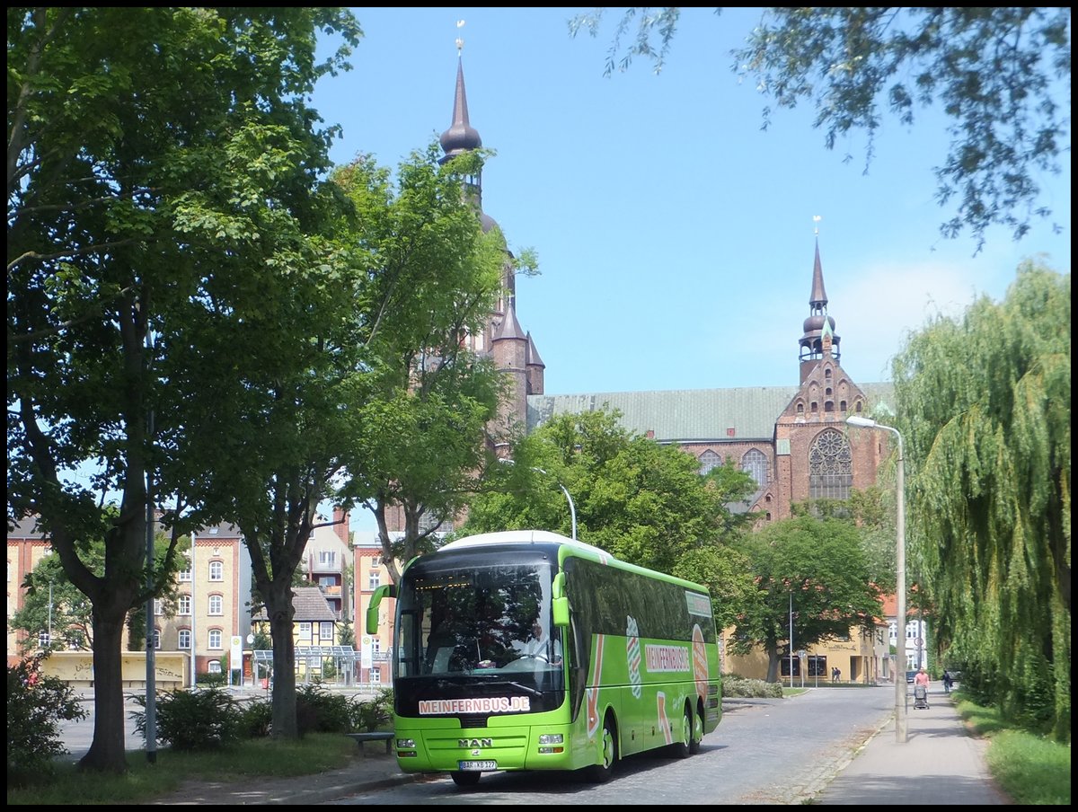 MAN Lion's Coach von MeinFernBus/Omnibusbetrieb Karsten Brust aus Deutschland in Stralsund.