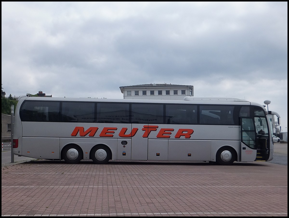 MAN Lion's Coach von Meuter aus Deutschland im Stadthafen Sassnitz.