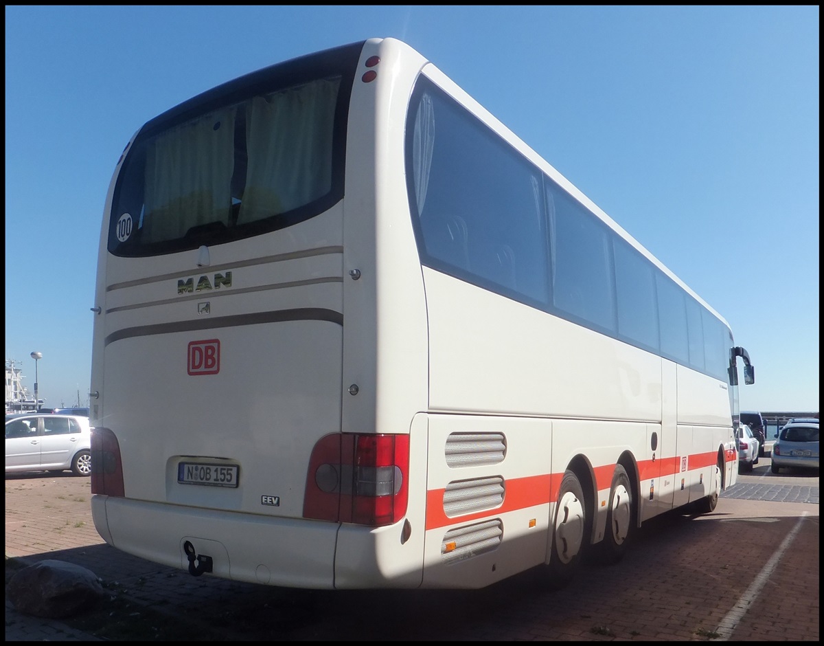 MAN Lion's Coach von Omnibusverkehr Franken GmbH aus Deutschland im Stadthafen Sassnitz