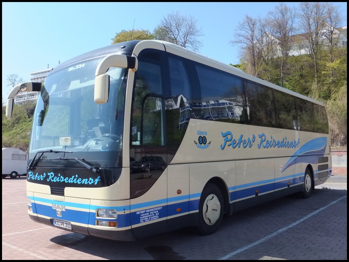 MAN Lion's Coach von Peter's Reisedienst aus Deutschland im Stadthafen Sassnitz.