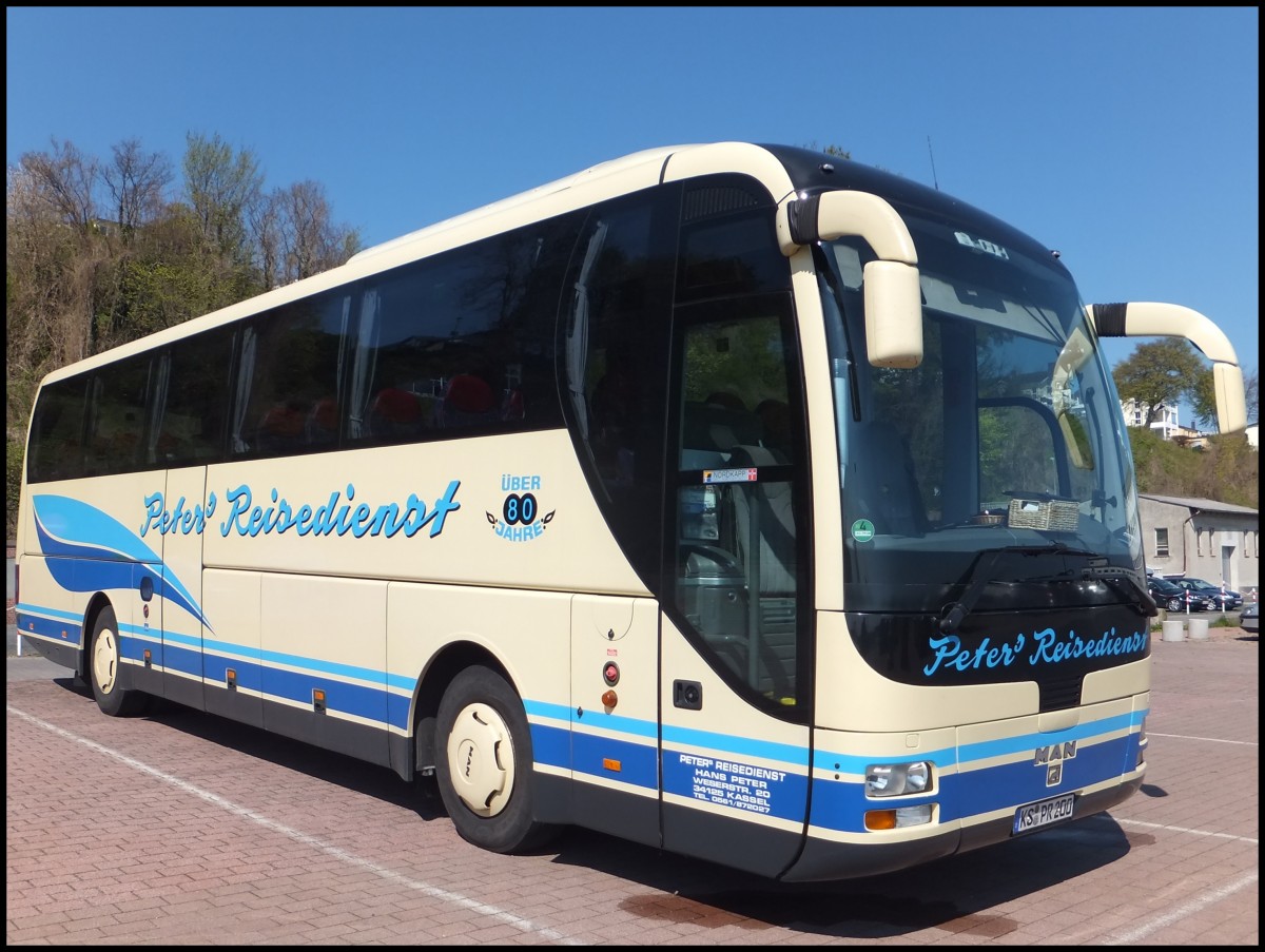 MAN Lion's Coach von Peter's Reisedienst aus Deutschland im Stadthafen Sassnitz.