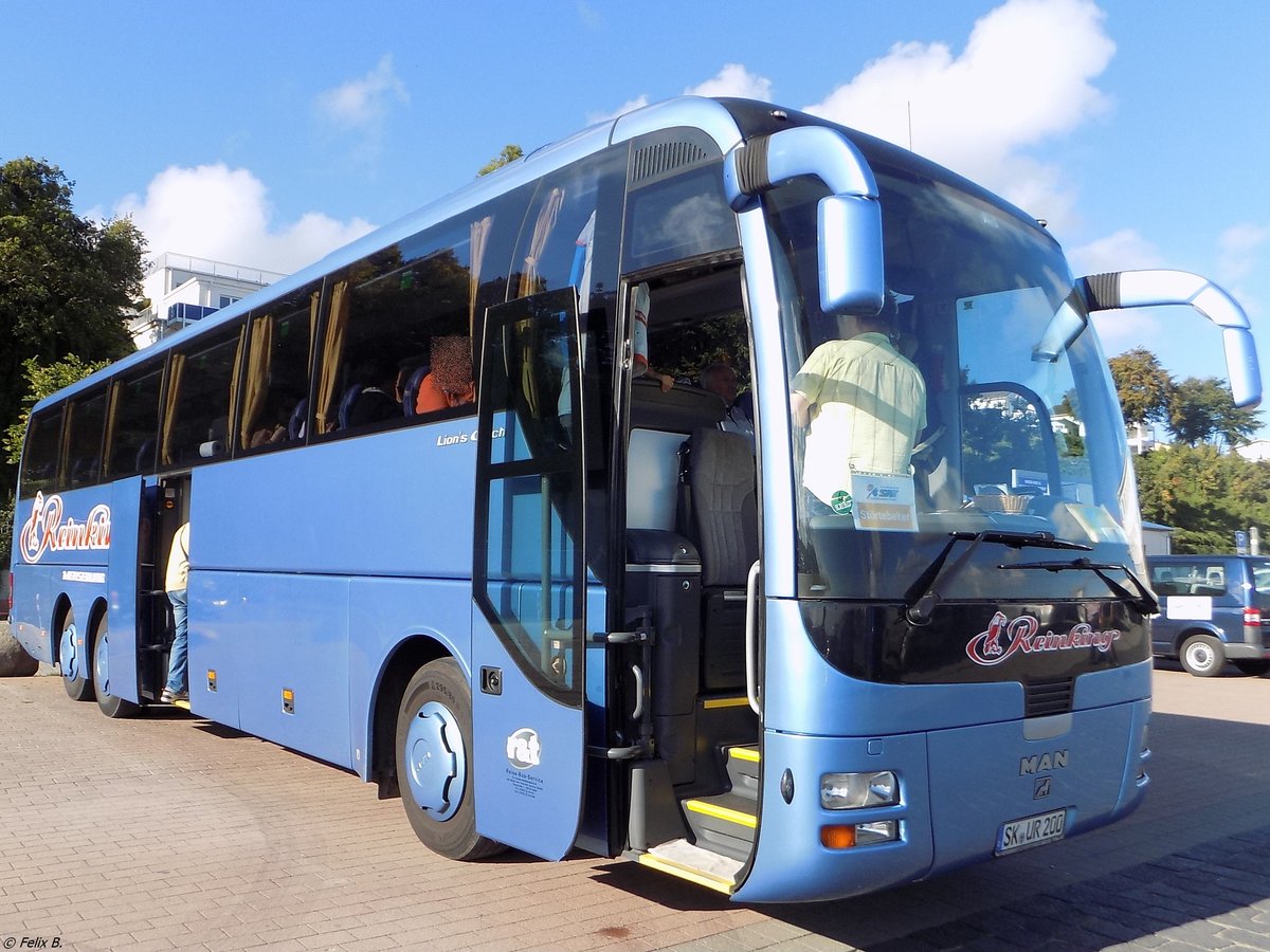 MAN Lion's Coach von Reinking aus Deutschland im Stadthafen Sassnitz.