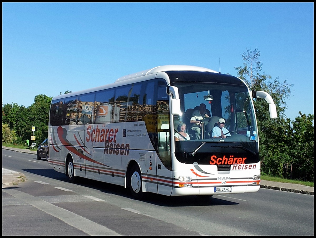 MAN Lion's Coach von Schrer Reisen aus Deutschland in Sassnitz.