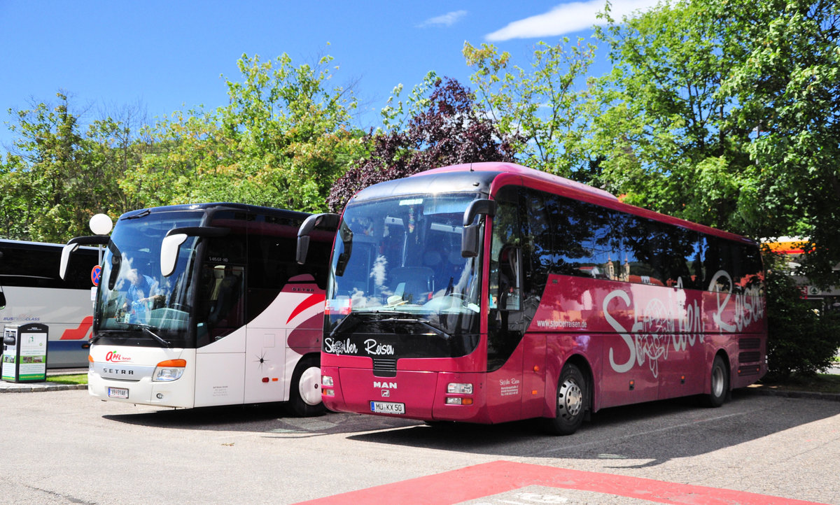 MAN Lions Coach von Stoiber Reisen aus der BRD in Krems gesehen.