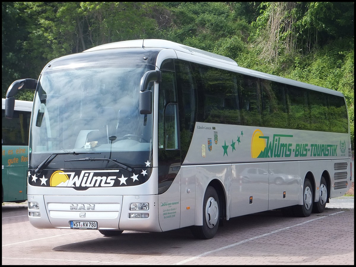 MAN Lion's Coach von Wilms aus Deutschland im Stadthafen Sassnitz.