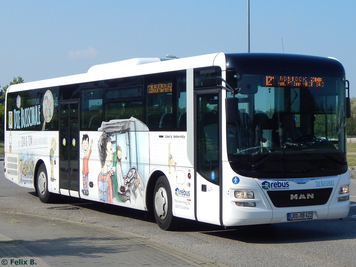 MAN Lion's Intercity von Regionalbus Rostock in Rostock.