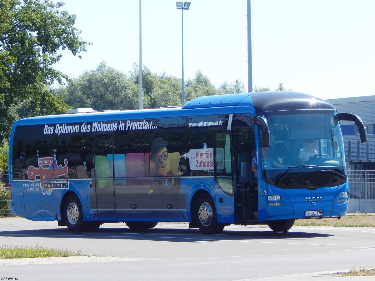 MAN Lion's Regio von Busunternehmen Koppermann aus Deutschland in Neubrandenburg.