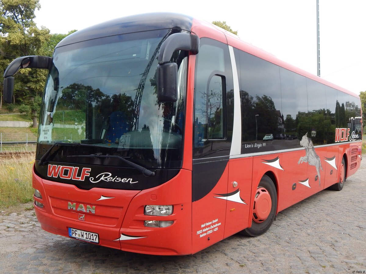 MAN Lion's Regio von Wolf Reisen aus Deutschland in Burg Stargard.