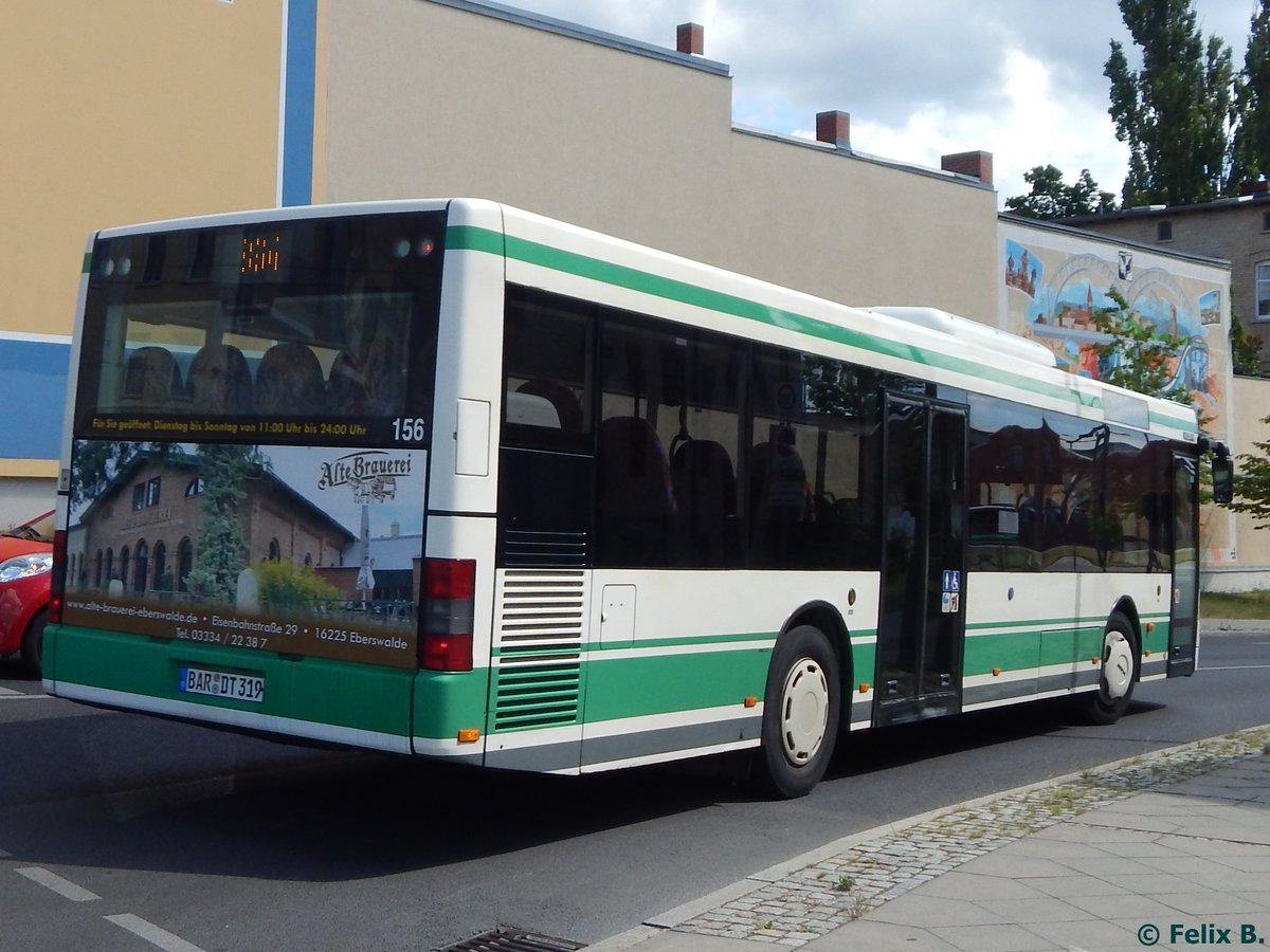 MAN Niederflurbus 2. Generation der Barnimer Busgesellschaft in Eberswalde.