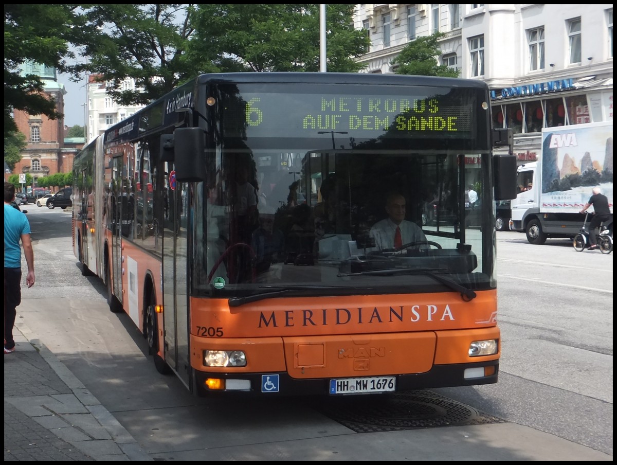 MAN Niederflurbus 2. Generation der Hamburger Hochbahn AG in Hamburg.