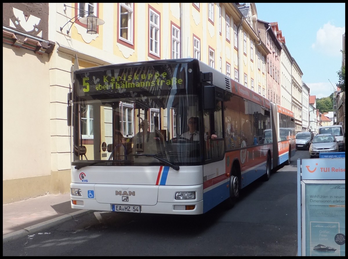 MAN Niederflurbus 2. Generation der KVG Eisenach in Eisenach.