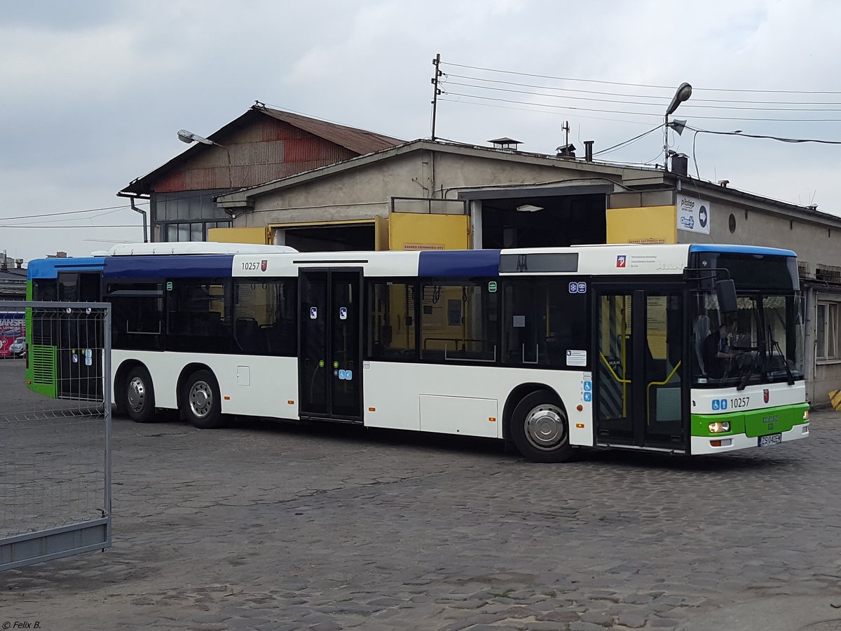 MAN Niederflurbus 2. Generation von PKS Szczecin aus Polen in Stettin.