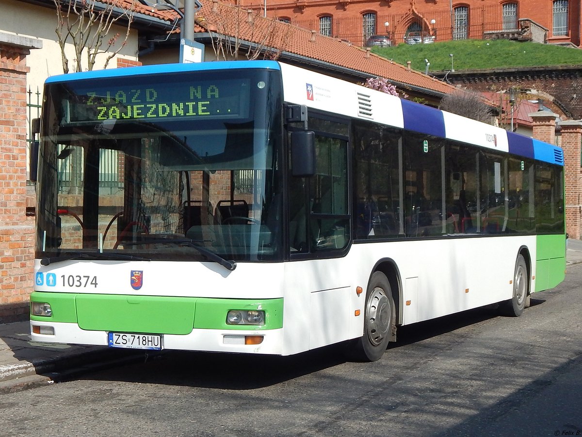 MAN Niederflurbus 2. Generation von PKS Szczecin aus Polen in Stettin.