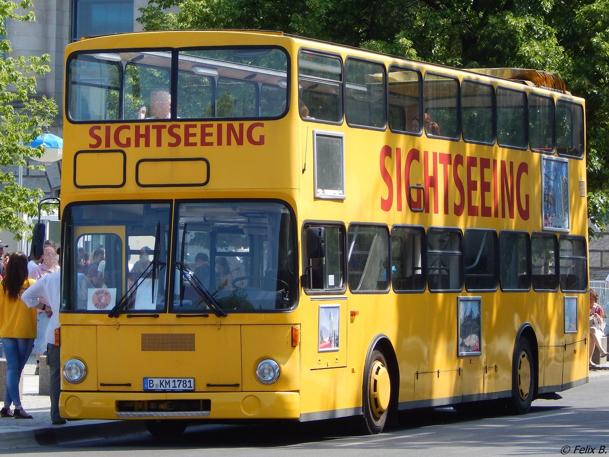 MAN SD 200 von Stadtrundfahrtbüro Berlin Tommy Erbe aus Deutschland in Berlin.