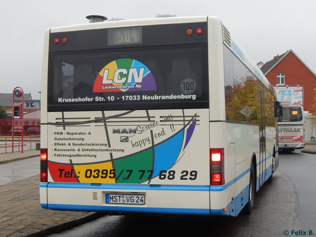 MAN SÜ 283 der MVVG in Neubrandenburg.