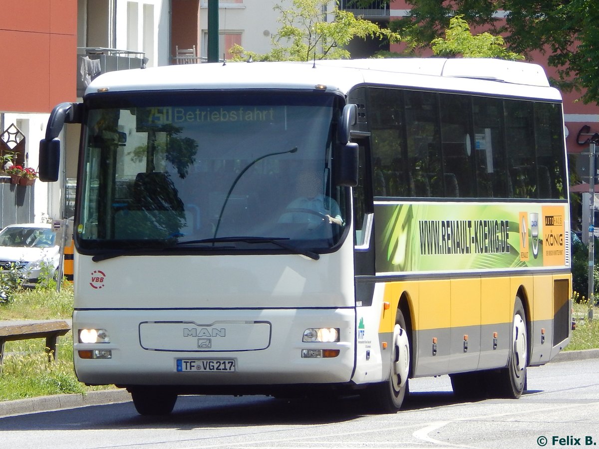 MAN ÜL 313 der Verkehrsgesellschaft Teltow-Fläming in Potsdam. 