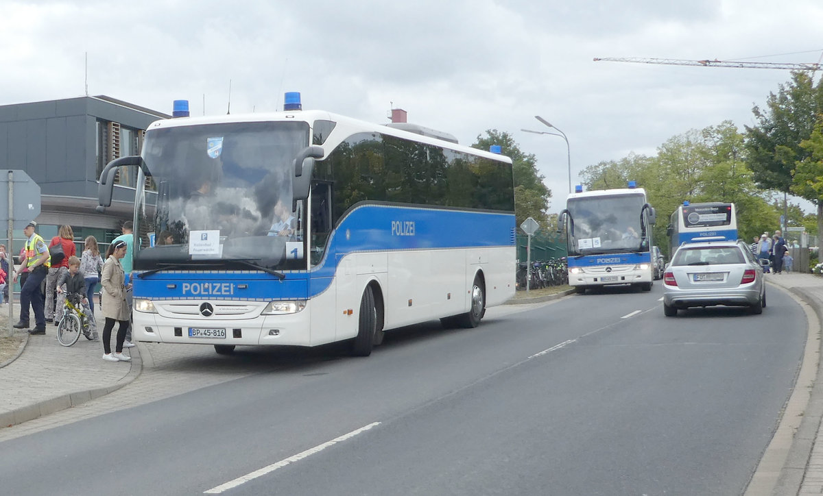 MB Tourismo der Bundespolizei als Shuttlebus anl. 60 Jahre Bundespolizei Hünfeld, 09-2019