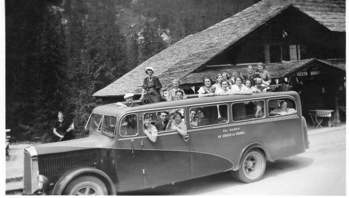 (MD062) - Aus dem Archiv: Bloch, La Chaux-de-Fonds - ? - FBW um 1935 auf dem Col de Pillon