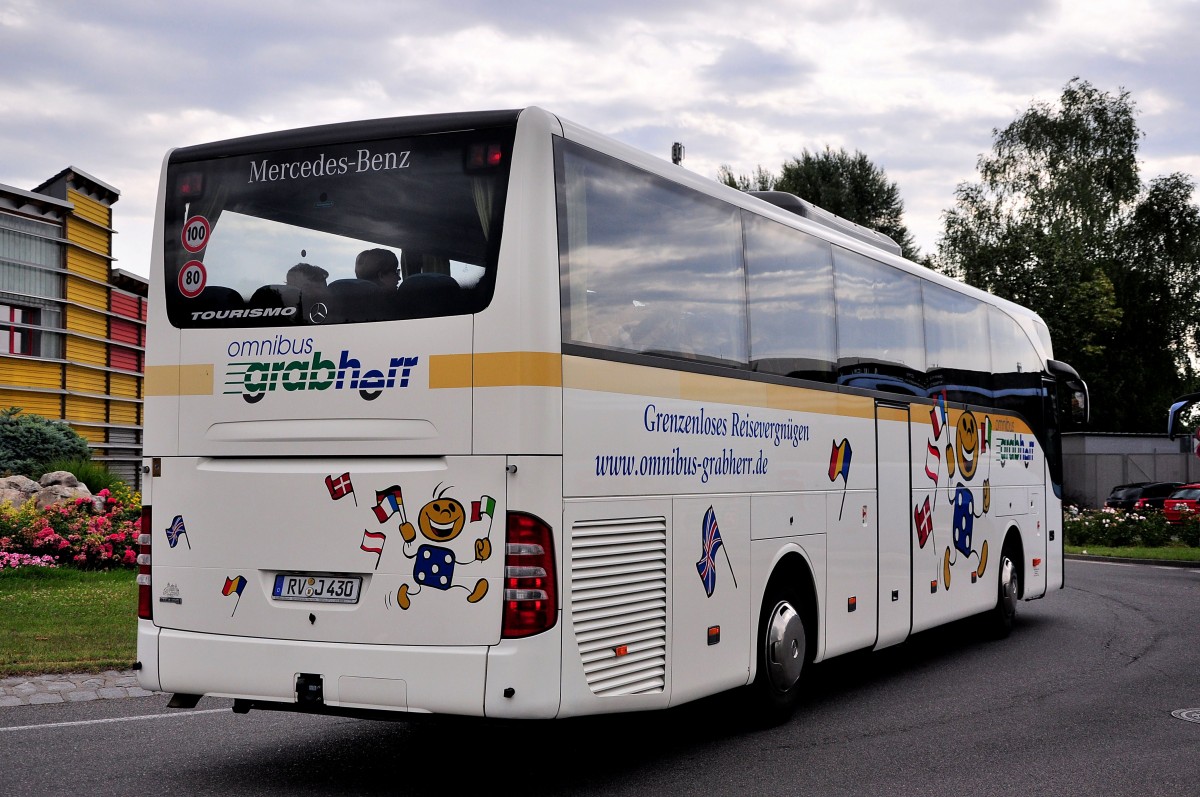 Mercedes Benz Tourismo von Grabherr Reisen aus Deutschland am 5.Juli 2014 in Krems.